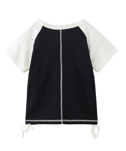 tシャツ PANELED GRAPHIC RAGLAN BABY TEE レディース PANELED GRAPHIC RAGLAN BABY TEE（Tシャツ/カットソー）｜X