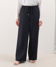 レイヤーベルトストレートパンツ