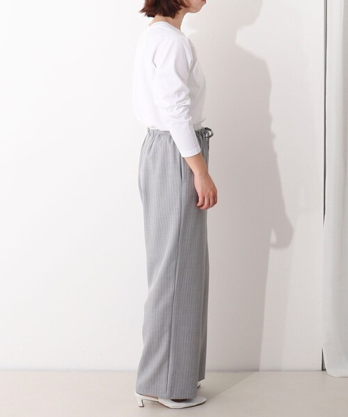 MICO COULIER（ミコクリエ）の「レイヤーベルトストレートパンツ（その他パンツ・レディース・ネイビー/グレイッシュベージュ/グレー系その他・38）」の14枚目の写真
