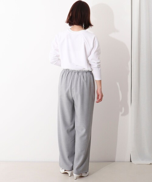 MICO COULIER（ミコクリエ）の「レイヤーベルトストレートパンツ（その他パンツ・レディース・ネイビー/グレイッシュベージュ/グレー系その他・38）」の15枚目の写真