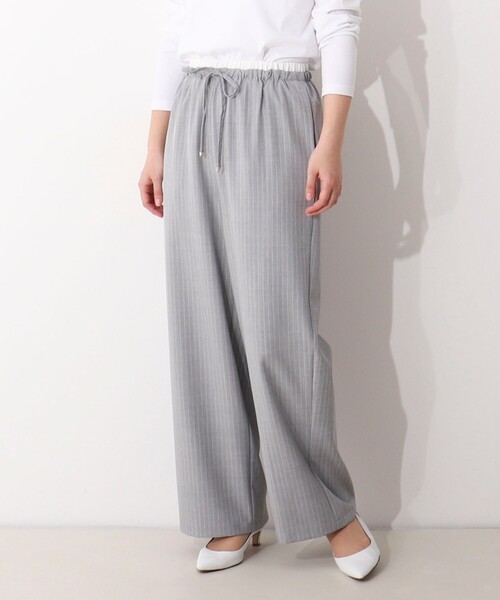 MICO COULIER（ミコクリエ）の「レイヤーベルトストレートパンツ（その他パンツ・レディース・ネイビー/グレイッシュベージュ/グレー系その他・38）」の16枚目の写真