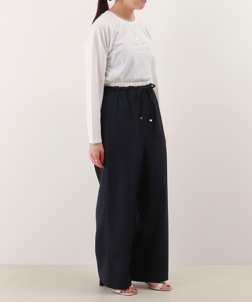 MICO COULIER（ミコクリエ）の「レイヤーベルトストレートパンツ（その他パンツ・レディース・ネイビー/グレイッシュベージュ/グレー系その他・38）」の18枚目の写真