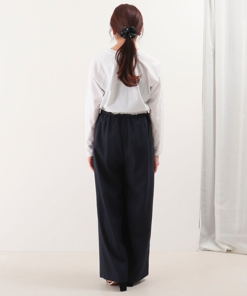 MICO COULIER（ミコクリエ）の「レイヤーベルトストレートパンツ（その他パンツ・レディース・ネイビー/グレイッシュベージュ/グレー系その他・38）」の20枚目の写真