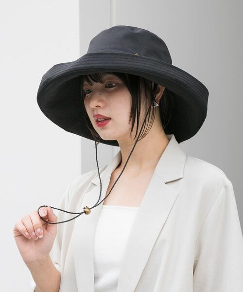 SENSE OF PLACE by URBAN RESEARCH（センスオブプレイスバイアーバンリサーチ）の「『UVカット』ヒガサハット（ハット・レディース・ブラック/アイボリー・ONE）」の9枚目の写真