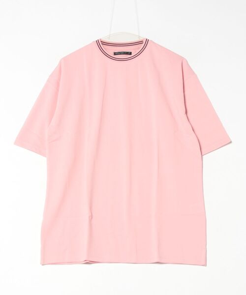 ARCHIVER(アーカイバ)の「【RS】鹿の子ライン入り刺繍クルーTシャツ(Tシャツ/カットソー・レディース・ピンク/ネイビー/ホワイト・MEDIUM/LARGE)」の20枚目の写真