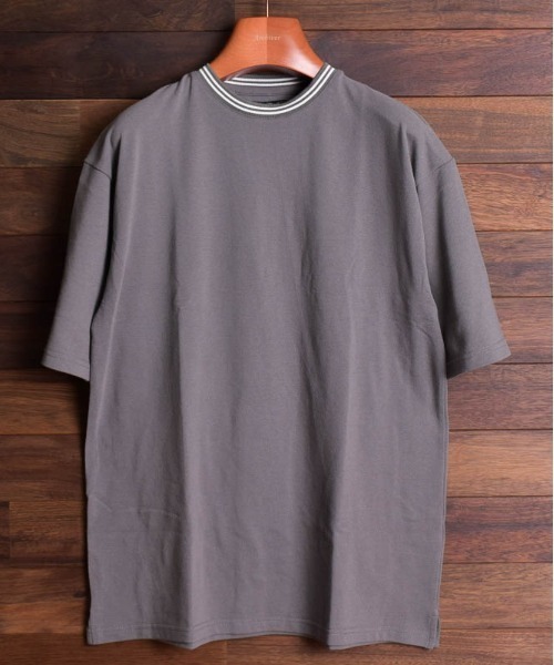 ARCHIVER(アーカイバ)の「【RS】鹿の子ライン入り刺繍クルーTシャツ(Tシャツ/カットソー・レディース・ピンク/ネイビー/ホワイト・MEDIUM/LARGE)」の9枚目の写真