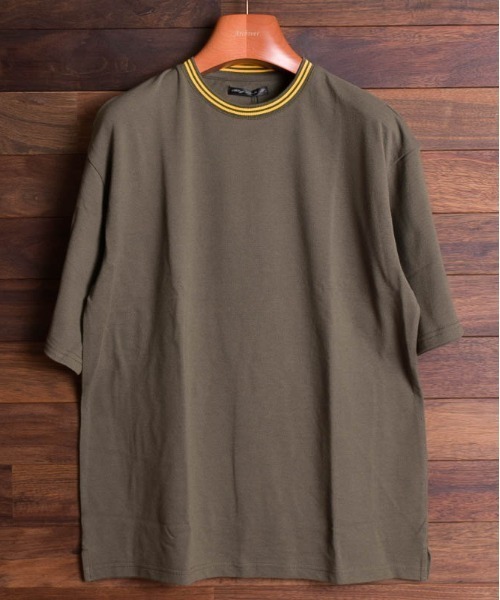 ARCHIVER(アーカイバ)の「【RS】鹿の子ライン入り刺繍クルーTシャツ(Tシャツ/カットソー・レディース・ピンク/ネイビー/ホワイト・MEDIUM/LARGE)」の14枚目の写真