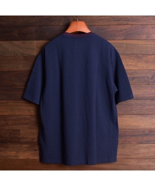 ARCHIVER(アーカイバ)の「【RS】鹿の子ライン入り刺繍クルーTシャツ(Tシャツ/カットソー・レディース・ピンク/ネイビー/ホワイト・MEDIUM/LARGE)」の19枚目の写真