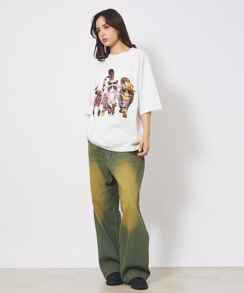 ABAHOUSE(アバハウス)の「【CORISCO/コリスコ】 Animal猫 Tシャツ/アニマルTシャツ(Tシャツ/カットソー・メンズ・ホワイト系その他/ホワイト系その他2/ホワイト系その他3/ホワイト・M/L)」の7枚目の写真