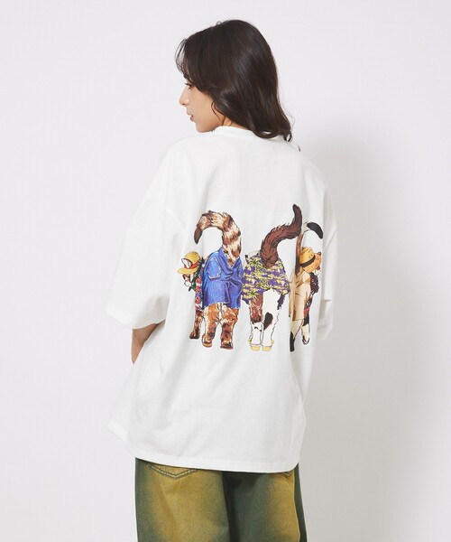 ABAHOUSE(アバハウス)の「【CORISCO/コリスコ】 Animal猫 Tシャツ/アニマルTシャツ(Tシャツ/カットソー・メンズ・ホワイト系その他/ホワイト系その他2/ホワイト系その他3/ホワイト・M/L)」の9枚目の写真