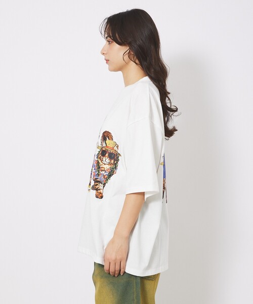 ABAHOUSE(アバハウス)の「【CORISCO/コリスコ】 Animal猫 Tシャツ/アニマルTシャツ(Tシャツ/カットソー・メンズ・ホワイト系その他/ホワイト系その他2/ホワイト系その他3/ホワイト・M/L)」の10枚目の写真