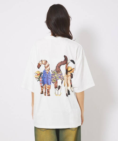 ABAHOUSE(アバハウス)の「【CORISCO/コリスコ】 Animal猫 Tシャツ/アニマルTシャツ(Tシャツ/カットソー・メンズ・ホワイト系その他/ホワイト系その他2/ホワイト系その他3/ホワイト・M/L)」の11枚目の写真