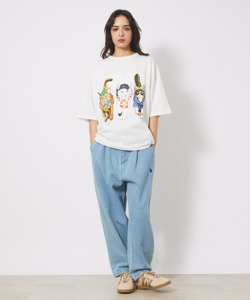 ABAHOUSE(アバハウス)の「【CORISCO/コリスコ】 Animal猫 Tシャツ/アニマルTシャツ(Tシャツ/カットソー・メンズ・ホワイト系その他/ホワイト系その他2/ホワイト系その他3/ホワイト・M/L)」の17枚目の写真