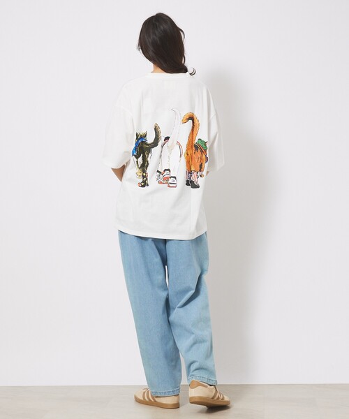 ABAHOUSE(アバハウス)の「【CORISCO/コリスコ】 Animal猫 Tシャツ/アニマルTシャツ(Tシャツ/カットソー・メンズ・ホワイト系その他/ホワイト系その他2/ホワイト系その他3/ホワイト・M/L)」の18枚目の写真