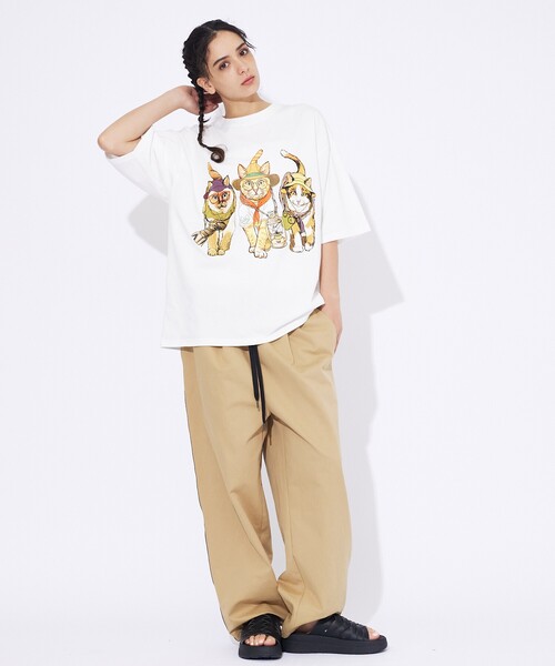 ABAHOUSE(アバハウス)の「【CORISCO/コリスコ】 Animal猫 Tシャツ/アニマルTシャツ(Tシャツ/カットソー・メンズ・ホワイト系その他/ホワイト系その他2/ホワイト系その他3/ホワイト・M/L)」の21枚目の写真