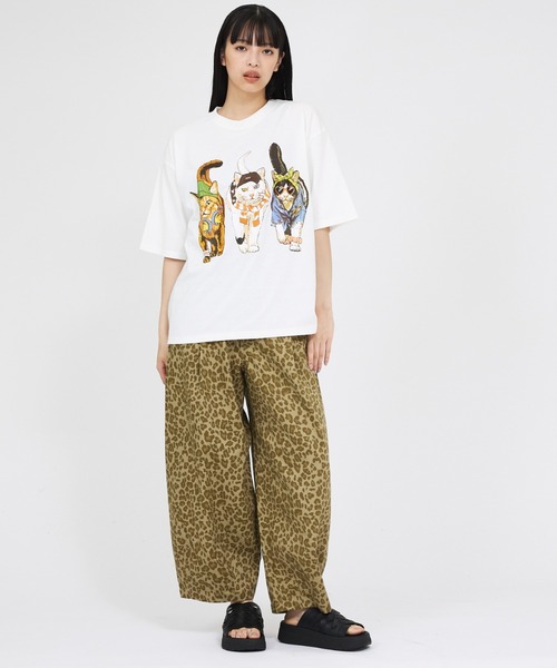 CORISCO（コリスコ）の「【CORISCO/コリスコ】 Animal猫 Tシャツ/アニマルTシャツ（Tシャツ/カットソー・メンズ・ホワイト系その他/ホワイト系その他2/ホワイト系その他3/ホワイト・M/L）」の6枚目の写真