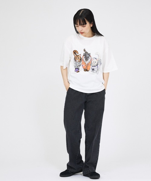 CORISCO（コリスコ）の「【CORISCO/コリスコ】 Animal猫 Tシャツ/アニマルTシャツ（Tシャツ/カットソー・メンズ・ホワイト系その他/ホワイト系その他2/ホワイト系その他3/ホワイト・M/L）」の11枚目の写真