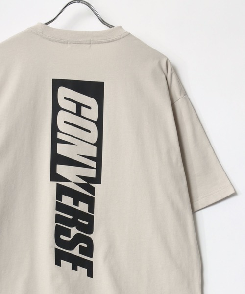 CONVERSE(コンバース)の「CONVERSE/コンバース COOLMAX ワンポイントロゴ刺繍 バックプリント 半袖Tシャツ レディース メンズ(Tシャツ/カットソー・メンズ・ホワイト/ブラック/ホワイト系その他/ブルーグリーン/ブルー/オートミール/ベージュ/ピンク・LL/M/L)」の5枚目の写真