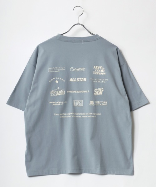 CONVERSE(コンバース)の「CONVERSE/コンバース COOLMAX ワンポイントロゴ刺繍 バックプリント 半袖Tシャツ レディース メンズ(Tシャツ/カットソー・メンズ・ホワイト/ブラック/ホワイト系その他/ブルーグリーン/ブルー/オートミール/ベージュ/ピンク・LL/M/L)」の19枚目の写真