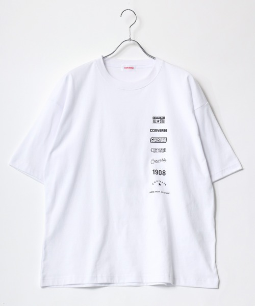 CONVERSE(コンバース)の「CONVERSE/コンバース COOLMAX ワンポイントロゴ刺繍 バックプリント 半袖Tシャツ レディース メンズ(Tシャツ/カットソー・メンズ・ホワイト/ブラック/ホワイト系その他/ブルーグリーン/ブルー/オートミール/ベージュ/ピンク・LL/M/L)」の18枚目の写真