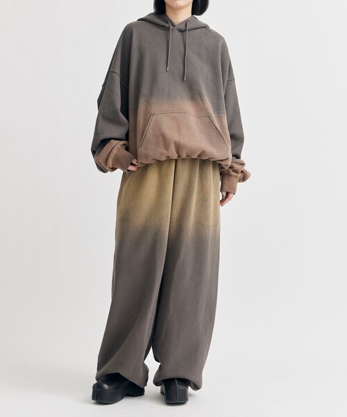 BASICKS（ベイシックス）の「【BASICKS/ベーシックス】Fade Large Fit Sweat Trouser/スウェットパンツ（スウェットパンツ・レディース・グレー/ブラック・S）」の21枚目の写真