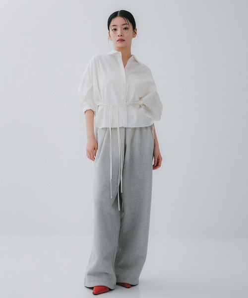 BASICKS（ベイシックス）の「【BASICKS/ベーシックス】Fade Large Fit Sweat Trouser/スウェットパンツ（スウェットパンツ・レディース・グレー/ブラック・S）」の4枚目の写真