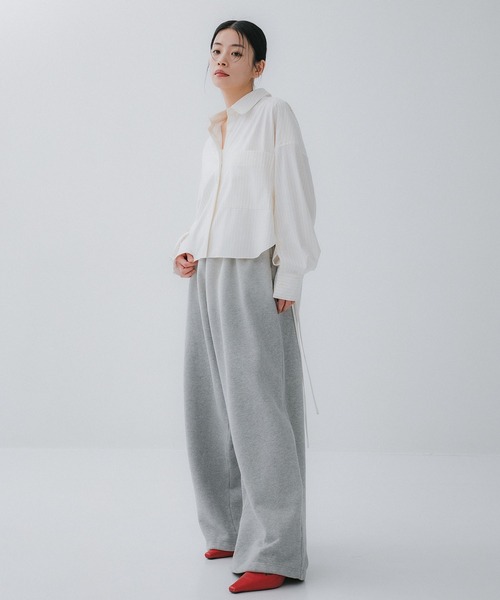 BASICKS（ベイシックス）の「【BASICKS/ベーシックス】Fade Large Fit Sweat Trouser/スウェットパンツ（スウェットパンツ・レディース・グレー/ブラック・S）」の5枚目の写真