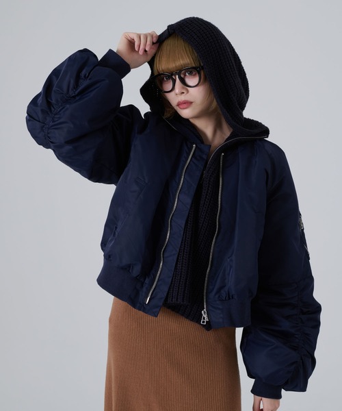 セール】ショート丈ボリュームMA-1（MA-1）｜THEODORIC.dy（セオ