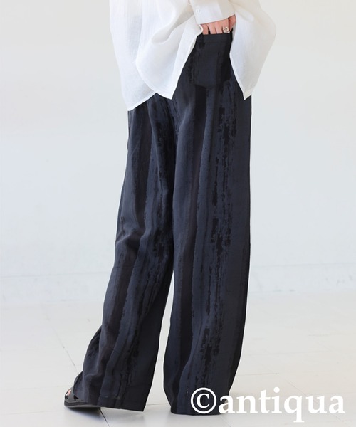 antiqua(アンティカ)の「ニュアンス柄パンツ(その他パンツ・レディース・ブラック/ベージュ系その他・MEDIUM/LARGE)」の13枚目の写真