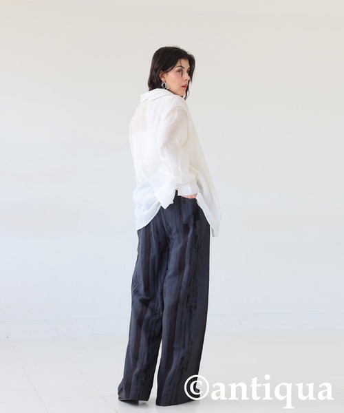 antiqua(アンティカ)の「ニュアンス柄パンツ(その他パンツ・レディース・ブラック/ベージュ系その他・MEDIUM/LARGE)」の14枚目の写真