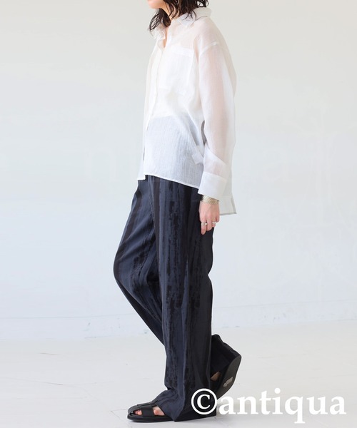 antiqua(アンティカ)の「ニュアンス柄パンツ(その他パンツ・レディース・ブラック/ベージュ系その他・MEDIUM/LARGE)」の15枚目の写真
