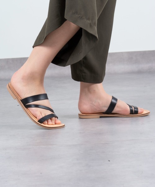 ラスト各1点【FERRAGAMO】Lorelie ロゴ レザー サンダル 楽天市場】レザー サンダル（ブランドフェラガモ）（サンダル