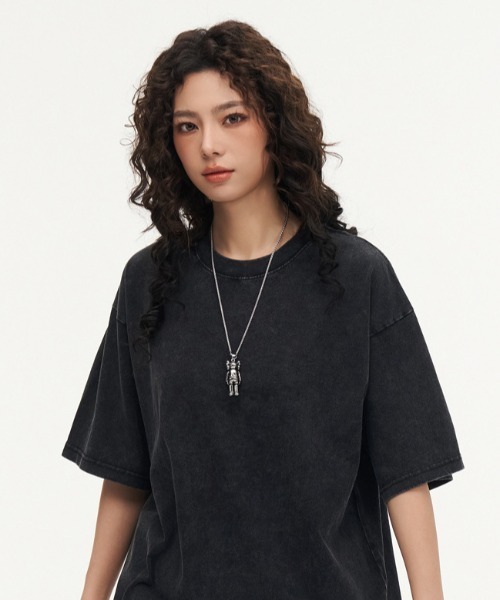 B'day(ビーデイ)の「【 B'day / ビーデー 】ピグメントオーバーダイ ヴィンテージ加工半袖クルーTEE(Tシャツ/カットソー・メンズ・ブラウン/グレー/ブルー/アイボリー/ブラック・LARGE/MEDIUM/SMALL/X-LARGE)」の10枚目の写真