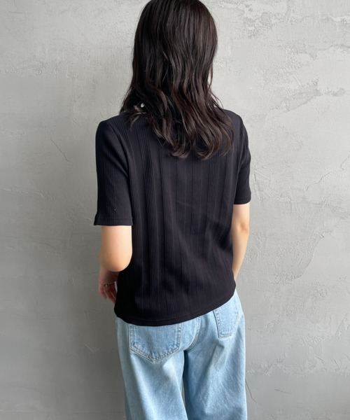 FRED PERRY/フレッドペリー] 別注 ランダムリブ ワンポイント
