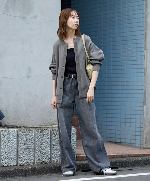 JOURNAL STANDARD（ジャーナルスタンダード）の「《WEB限定追加5》ウォッシャブルバナナスリーブカーディガン（カーディガン/ボレロ・レディース・ブラック/チャコールグレー・FREE）」の17枚目の写真