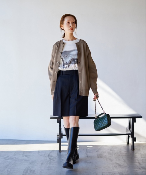 JOURNAL STANDARD（ジャーナルスタンダード）の「《WEB限定追加5》ウォッシャブルバナナスリーブカーディガン（カーディガン/ボレロ・レディース・ブラック/チャコールグレー・FREE）」の14枚目の写真