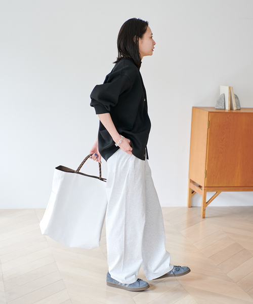 JOURNAL STANDARD（ジャーナルスタンダード）の「《WEB限定追加5》ウォッシャブルバナナスリーブカーディガン（カーディガン/ボレロ・レディース・ブラック/チャコールグレー・FREE）」の11枚目の写真