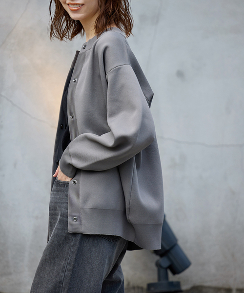 JOURNAL STANDARD - ジャーナルスタンダード　ウォッシャブルバナナスリーブカーディガン　グレー WEB限定追加予約》ウォッシャブルバナナスリーブカーディガン