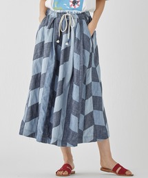 KRIFF MAYER Lady's Collection | 【綿100%】インディゴパッチワークスカート(スカート)
