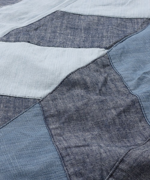 KRIFF MAYER Lady's Collection（クリフメイヤーレディースコレクション）の「【綿100%】インディゴパッチワークスカート（スカート・レディース・ダークブルー/インディゴブルー/ライトブルー・MEDIUM/LARGE）」の17枚目の写真