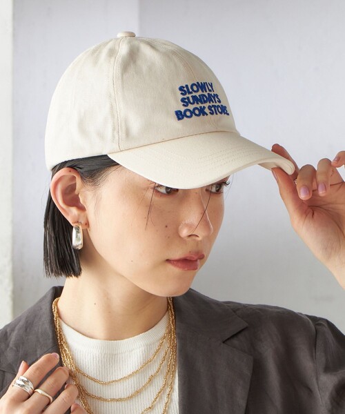 SHIPS(シップス)の「Portland Hat: 刺繍 ロゴ キャップ(キャップ・レディース・ブラック/アイボリー/ピンク系その他/ネイビー・ONE SIZE)」の7枚目の写真