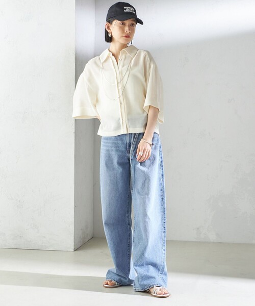 SHIPS(シップス)の「Portland Hat: 刺繍 ロゴ キャップ(キャップ・レディース・ブラック/アイボリー/ピンク系その他/ネイビー・ONE SIZE)」の17枚目の写真