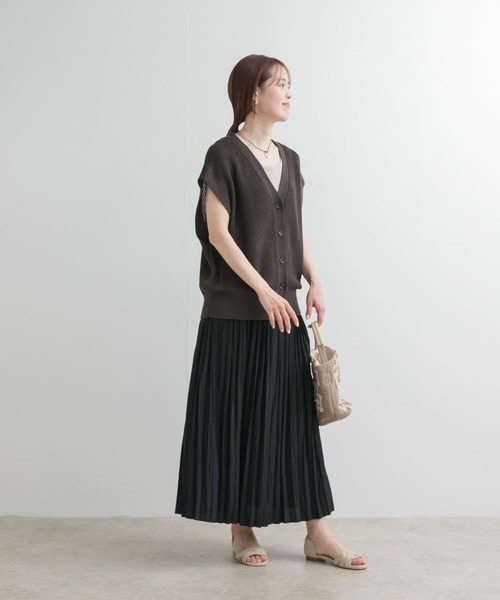 URBAN RESEARCH DOORS（アーバンリサーチドアーズ）の「ランダムプリーツスカート（スカート・レディース・ブラック/ベージュ系その他/ホワイト系その他・MEDIUM）」の13枚目の写真