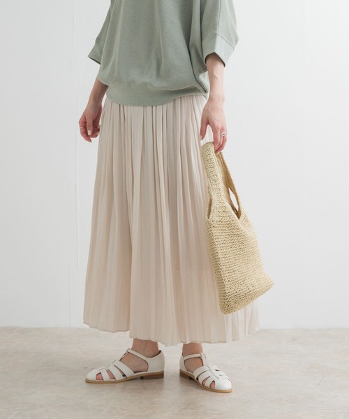 URBAN RESEARCH DOORS（アーバンリサーチドアーズ）の「ランダムプリーツスカート（スカート・レディース・ブラック/ベージュ系その他/ホワイト系その他・MEDIUM）」の15枚目の写真