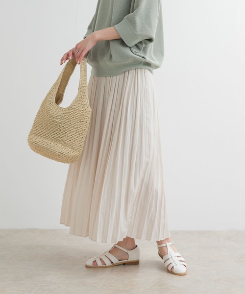 URBAN RESEARCH DOORS（アーバンリサーチドアーズ）の「ランダムプリーツスカート（スカート・レディース・ブラック/ベージュ系その他/ホワイト系その他・MEDIUM）」の16枚目の写真