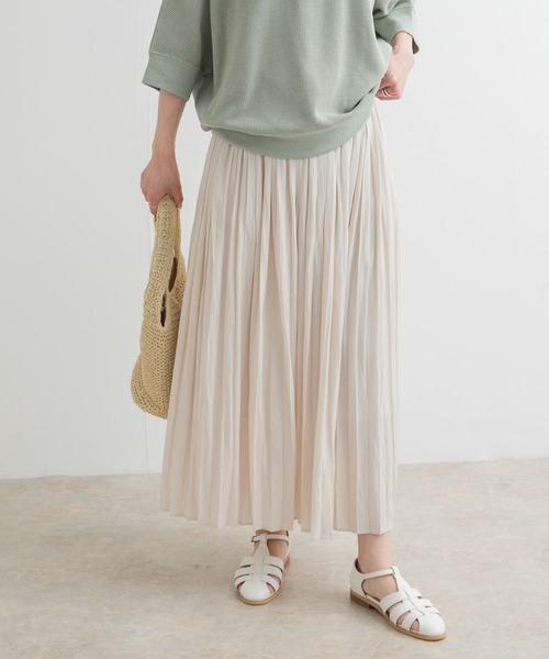 URBAN RESEARCH DOORS（アーバンリサーチドアーズ）の「ランダムプリーツスカート（スカート・レディース・ブラック/ベージュ系その他/ホワイト系その他・MEDIUM）」の20枚目の写真