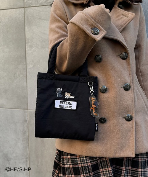 Misto Forza（ミストフォルツァ）の「ハイキュー!! ボンディングトートバッグM（トートバッグ・レディース・ライトグレー/ライトグリーン/アイボリー/ブラック・ﾌﾘ-）」の2枚目の写真