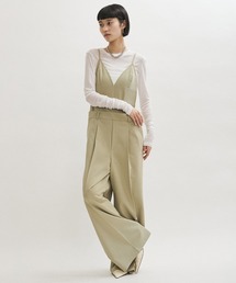 ADAM ET ROPÉ キャメル 半袖オーバーオール ADAM ET ROPÉ キャメル 半袖オーバーオール セール】麻レーヨン