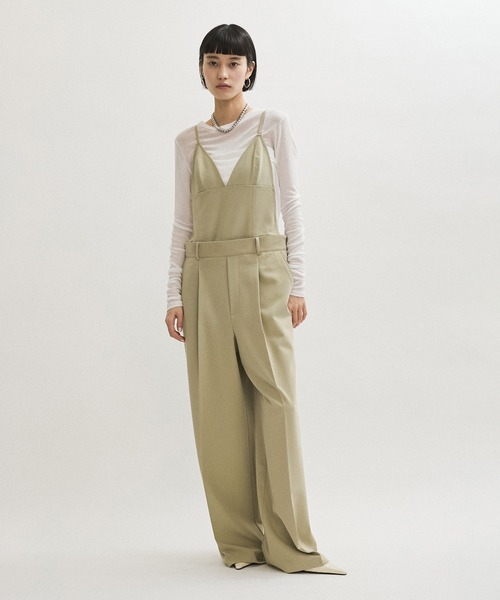 ADAM ET ROPE'（アダムエロペ）の「２WAYブラトップサロペット（サロペット/オーバーオール・レディース・ブラック/ベージュ系その他・38/36）」の14枚目の写真