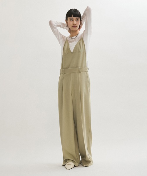 ADAM ET ROPE'（アダムエロペ）の「２WAYブラトップサロペット（サロペット/オーバーオール・レディース・ブラック/ベージュ系その他・38/36）」の15枚目の写真